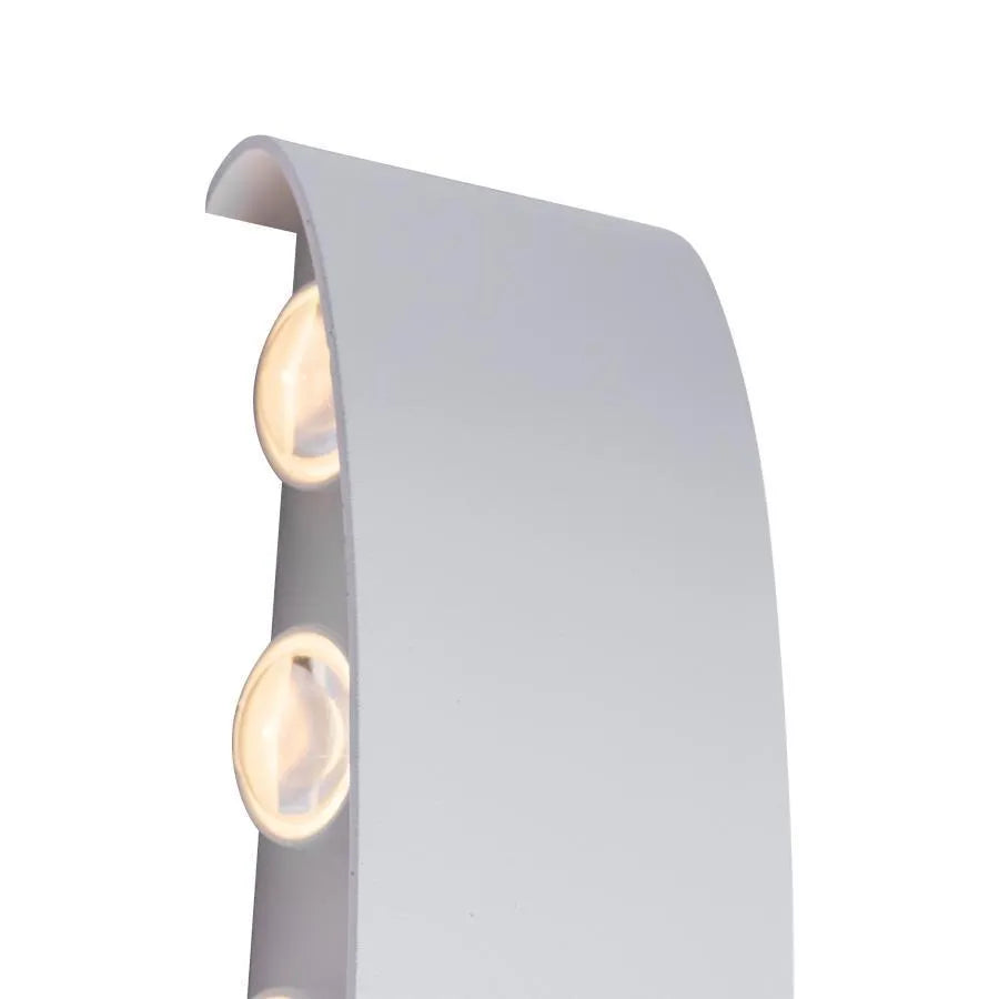 Fantas Aplica LED Interior/Exterior, 10 Surse x 1W, IP65, Alb, 3000K