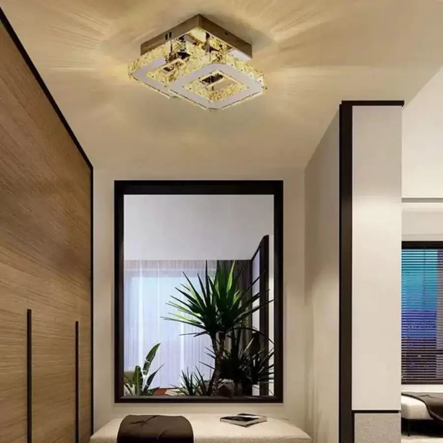 Lustra LED Cristal Jeremiah, 34W , Argintiu