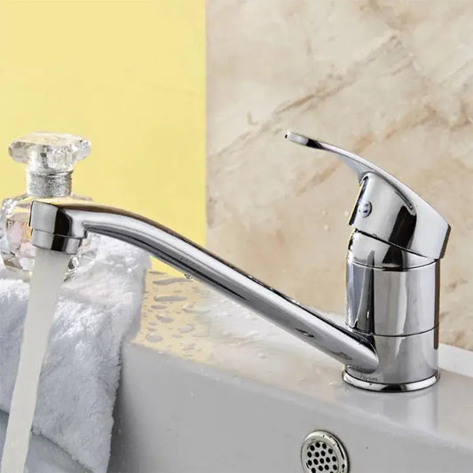 Baterie Lavoar, Pipa Pivotanta, Lungime 15CM, Cartus Ceramic, Crom, Racord Inclus