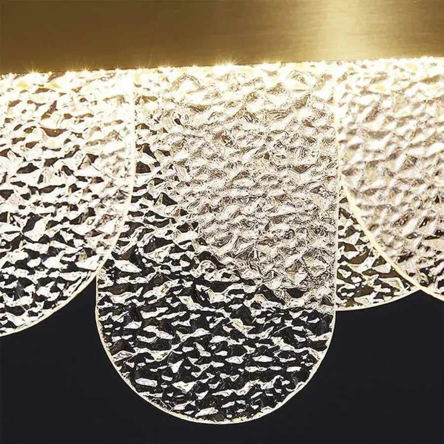 Candelabru LED cu Telecomanda Alonzo 93W Dimabil Diametru 60cm Auriu