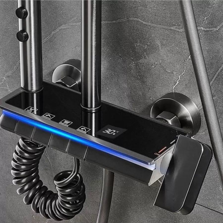 Coloana Dus Inox, Gri Inchis, OD3904