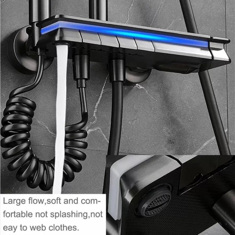 Coloana Dus Inox, Gri Inchis, OD3904