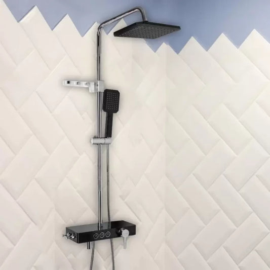 Coloana Dus Afisaj LCD Inox Negru Argintiu SJG/006