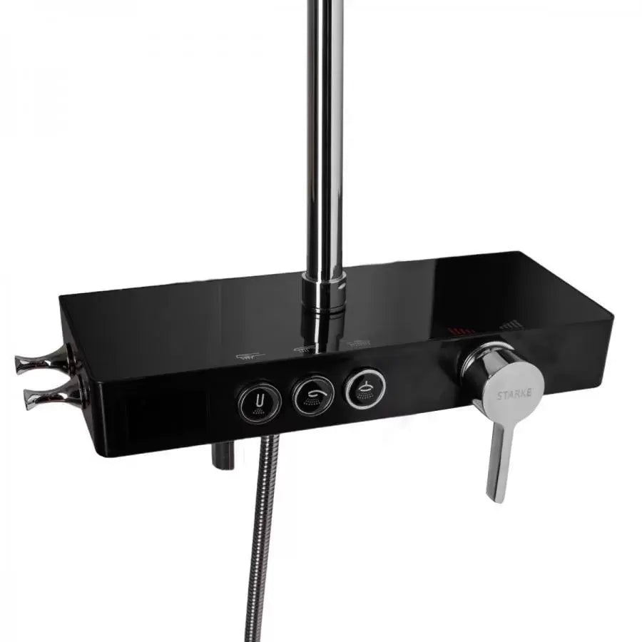 Coloana Dus Afisaj LCD Inox Negru Argintiu SJG/006
