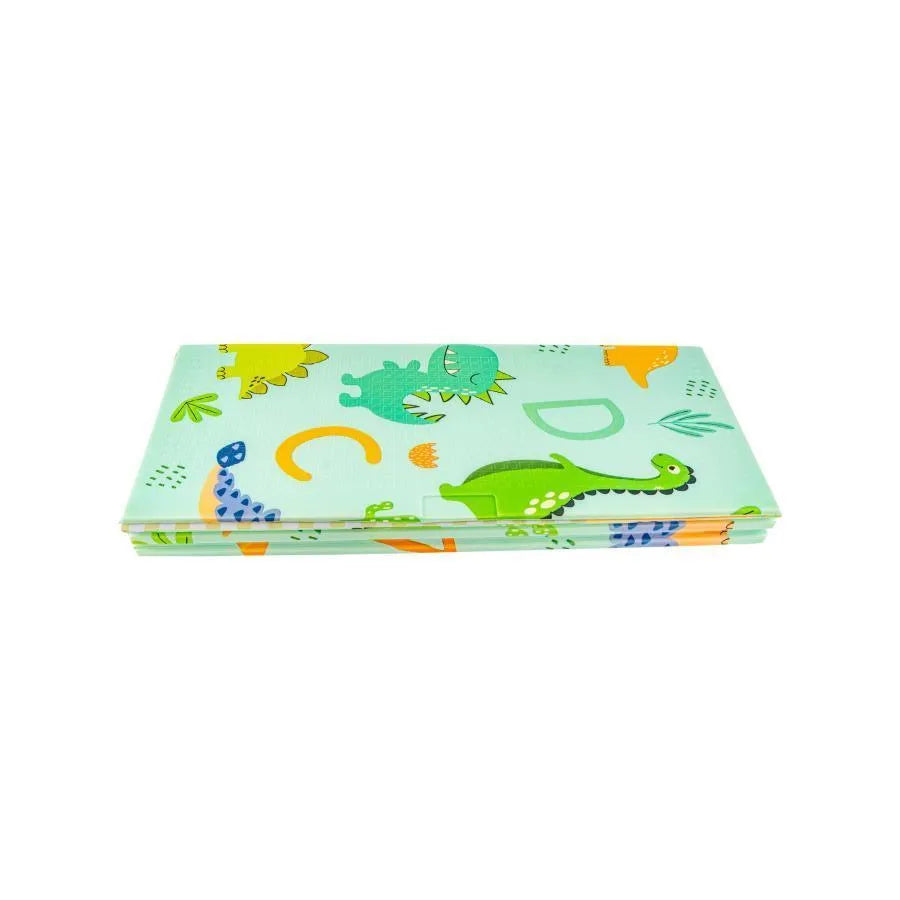 Covor Pliabil Dublu cu Dinozauri si Animalute Salbatice, Multicolor, Spuma