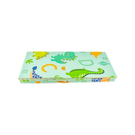 Covor Pliabil Dublu cu Dinozauri si Animalute Salbatice, Multicolor, Spuma