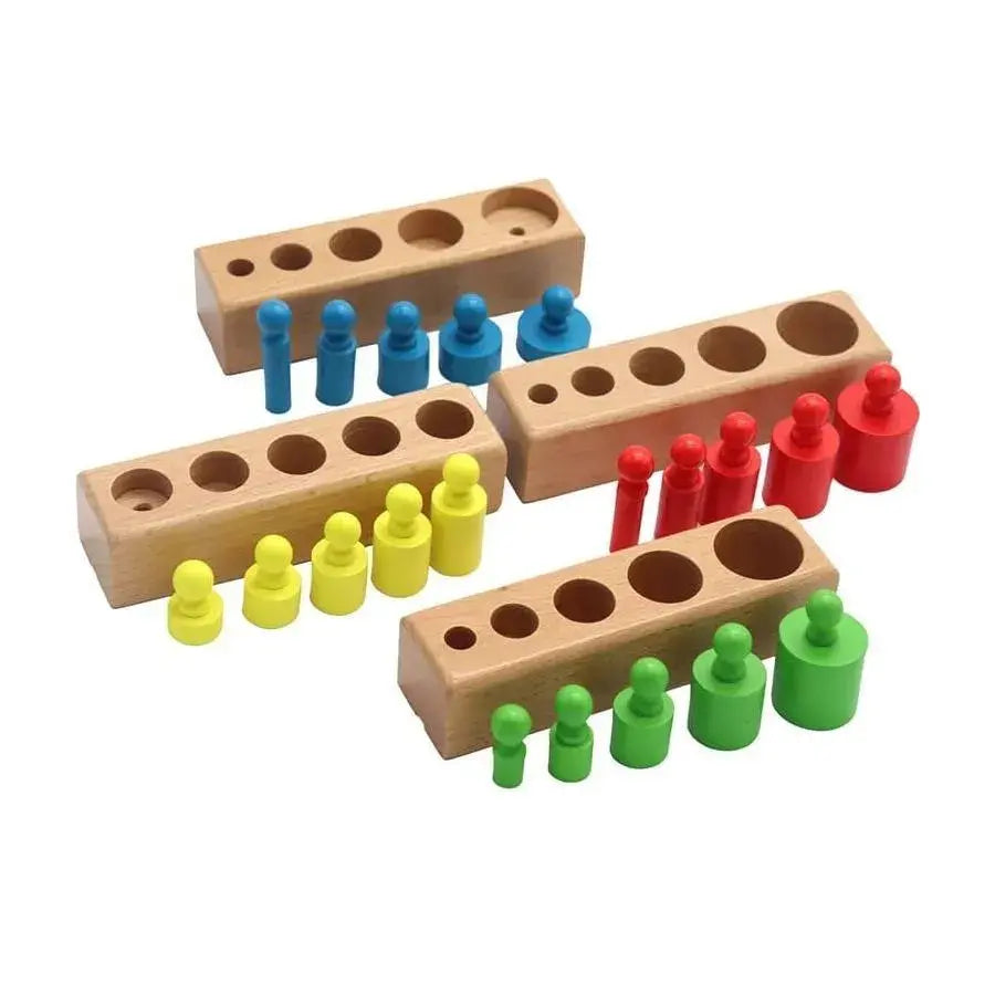 Joc Montessori, Multicolor, Lemn