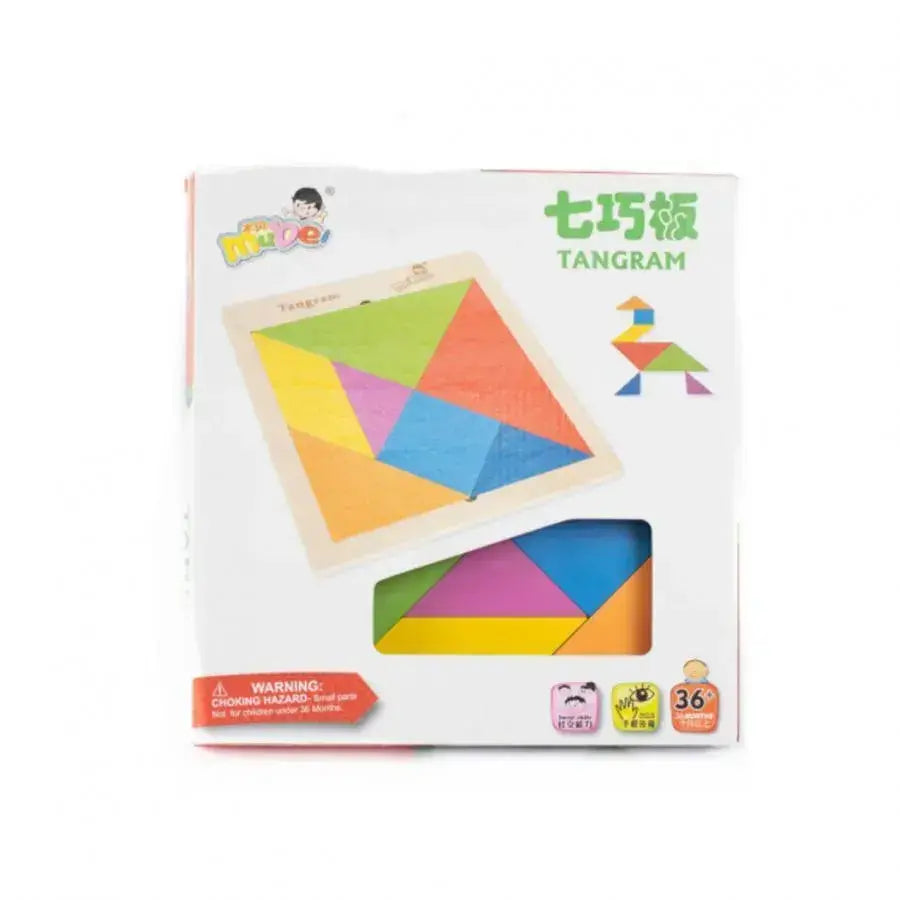 Joc Tangram Educativ, 8 Piese, Multicolor, PG-L08