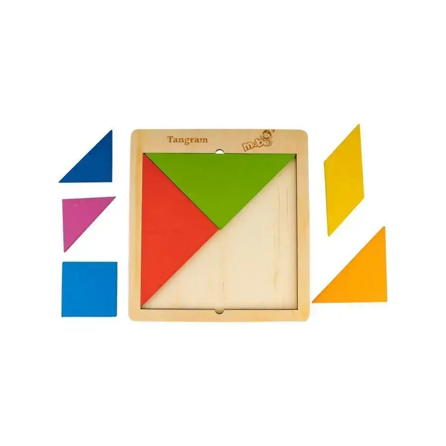 Joc Tangram Educativ, 8 Piese, Multicolor, PG-L08