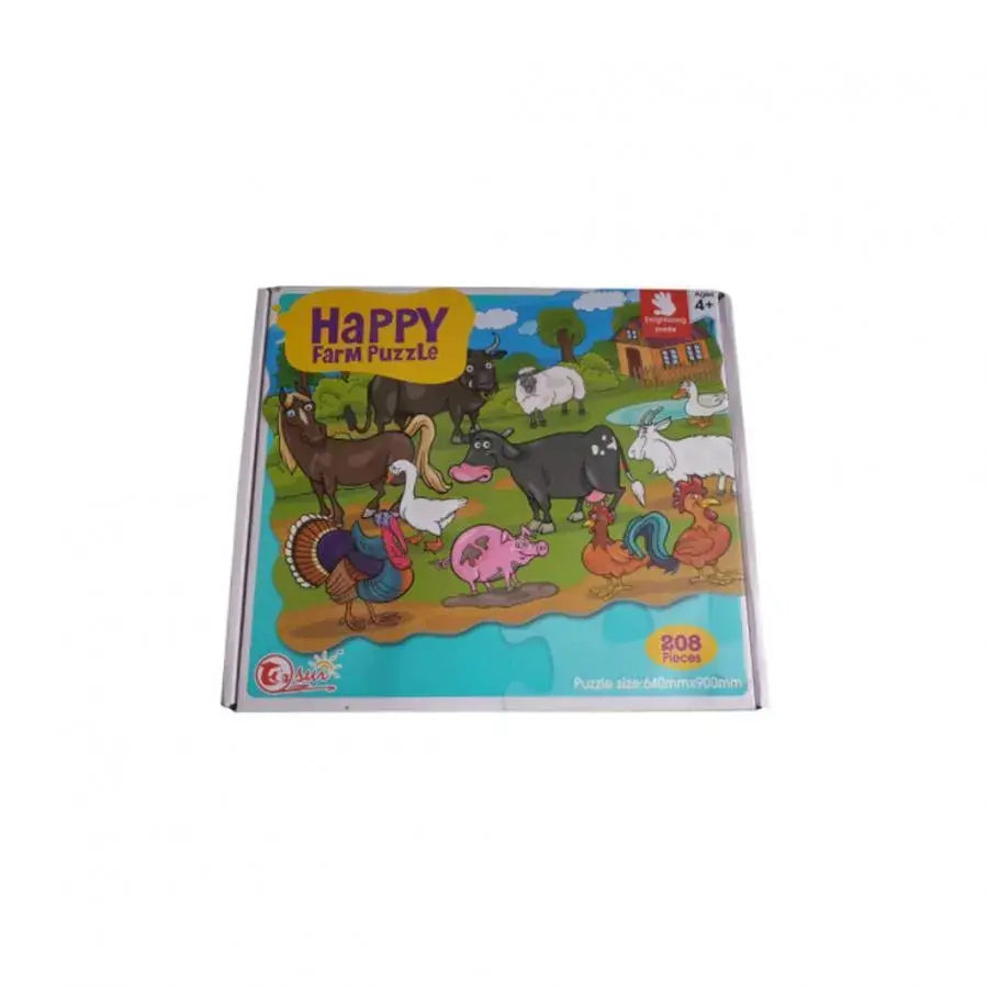 Joc tip Puzzle cu Animale Domestice, Multicolor, 208 piese
