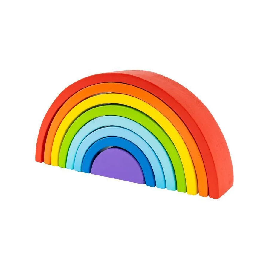 Joc tip Puzzle Curcubeul Magic, Multicolor, 8 Piese, Lemn