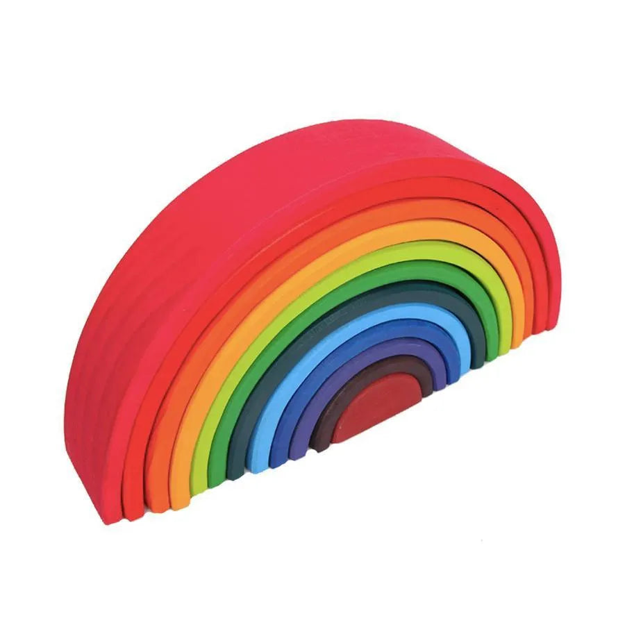 Joc tip Puzzle Curcubeul Multicolor, 12 Piese, Lemn
