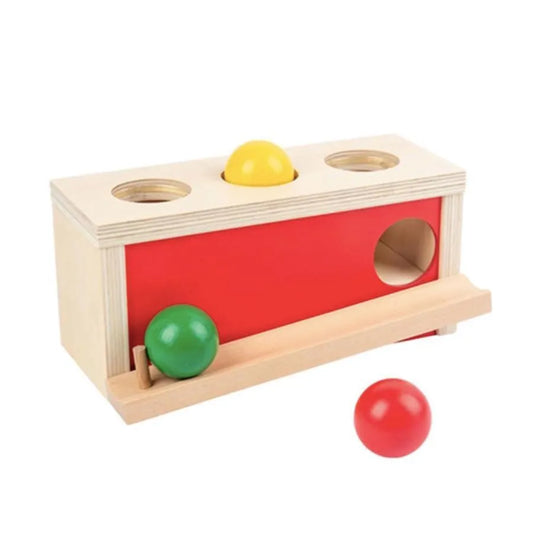 Joc tip Traseul Sfererelor Multicolore, 4 Piese, Lemn