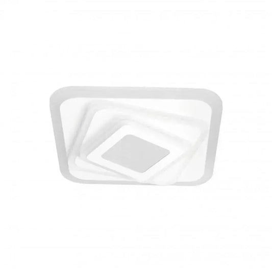 Lustra LED NEXA Patrat 3D, 36W, Alb, Lumina Rece/Calda/Neutra