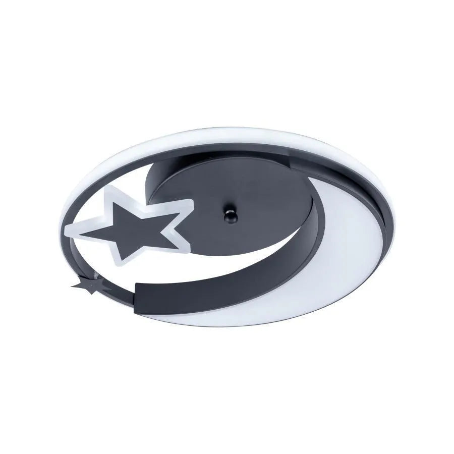 Lustra LED cu telecomanda ALYONA, 44W, lumina Rece/Calda/Neutra, Dimabila, Negru