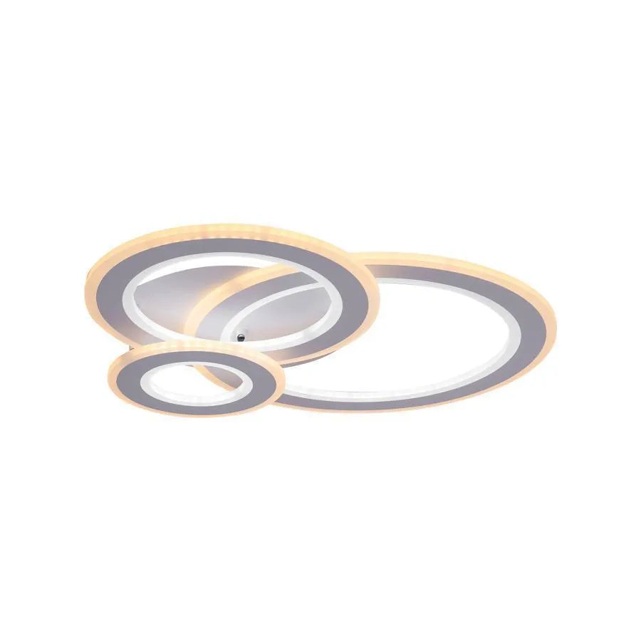 Lustra LED  KYLIE, 77W, 3 Cercuri, lumina Rece/Calda/Neutra, Alb