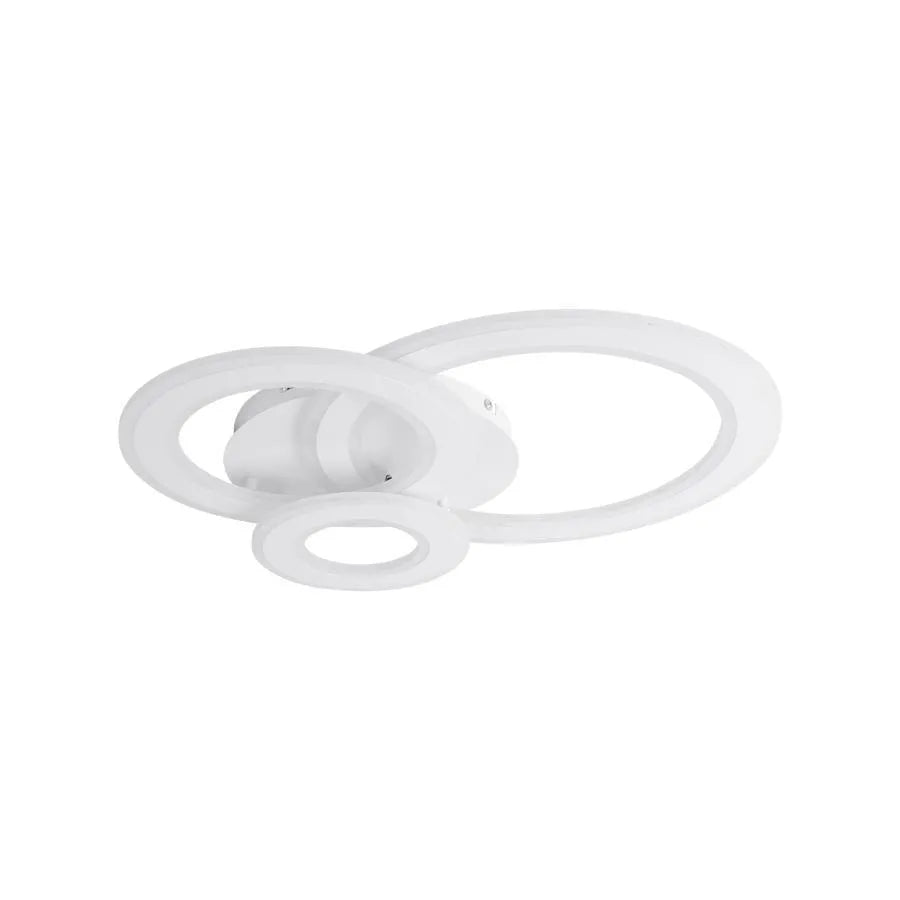 Lustra LED  KYLIE, 77W, 3 Cercuri, lumina Rece/Calda/Neutra, Alb