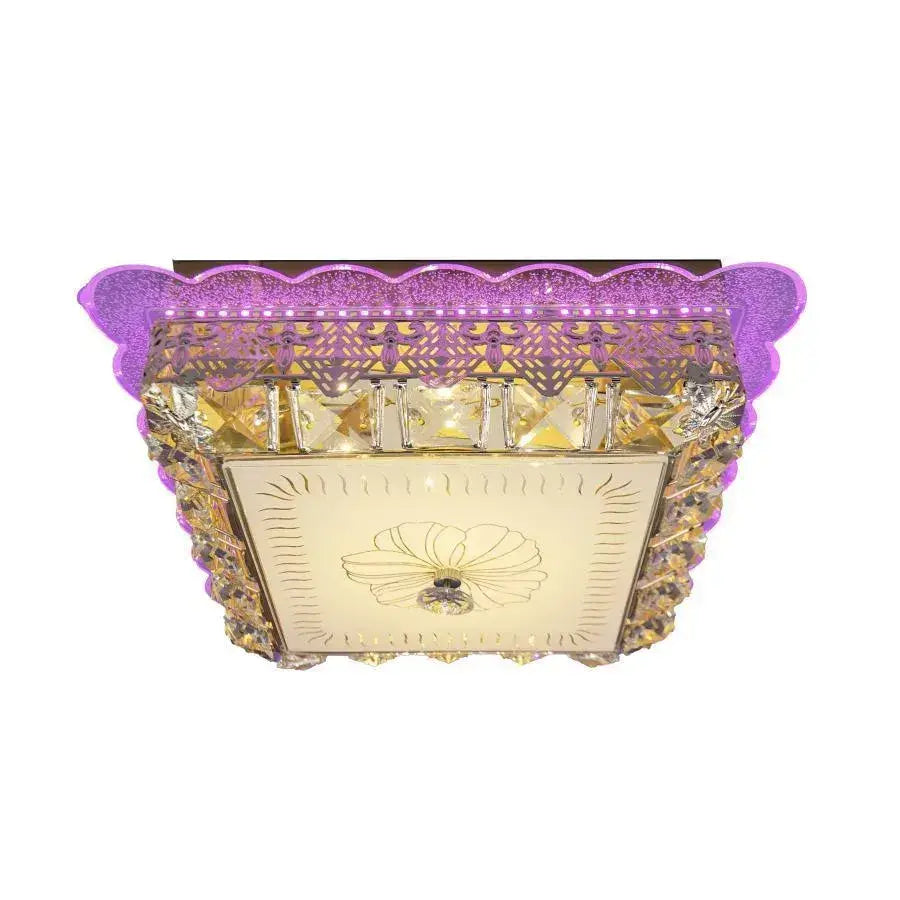 Lustra LED Anaida, 48W, 3000K, RGB, Auriu