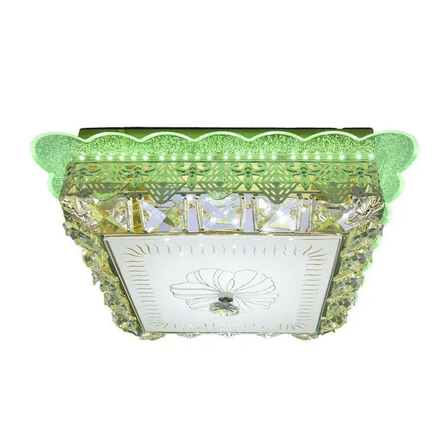 Lustra LED Anaida, 48W, 3000K, RGB, Auriu