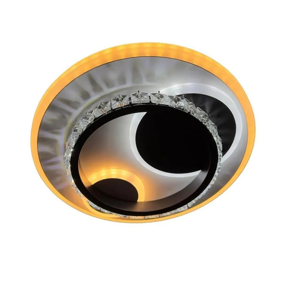 Lustra LED Cristal, Andrea, 30W Alb Negru