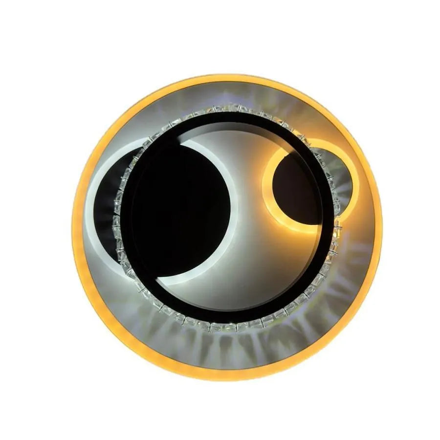 Lustra LED Cristal, Andrea, 30W Alb Negru