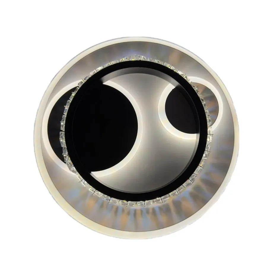 Lustra LED Cristal, Andrea, 30W Alb Negru