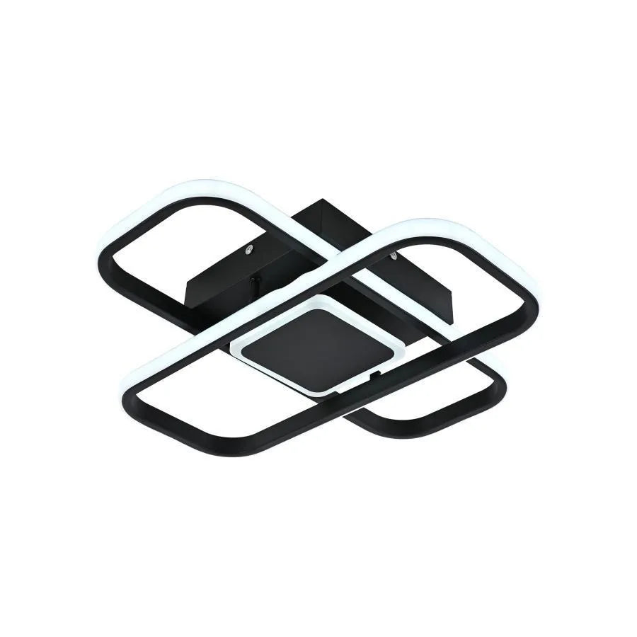 Lustra LED cu telecomanda ANICA, 120W, 2 Elemente, lumina Rece/Calda/Neutra, Dimabila, Alb