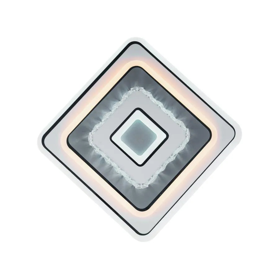 Lustra LED Cristal, Arabela, 35W Lumina Rece/Calda/Neutra Alb Negru