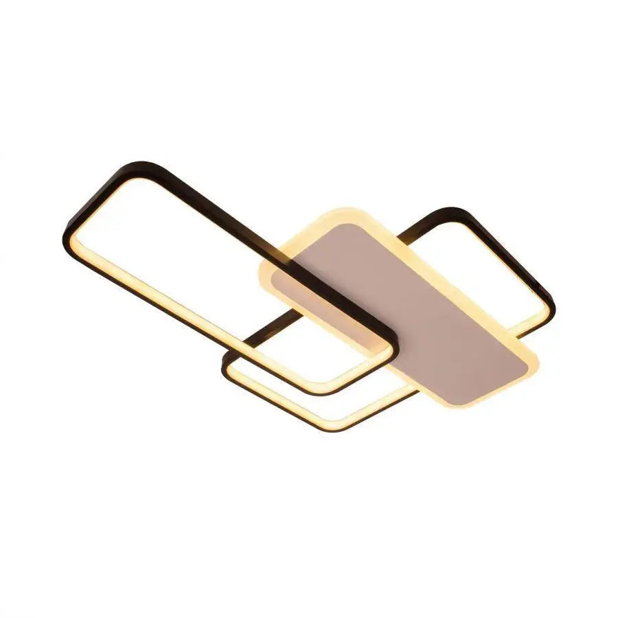 Lustra LED cu telecomanda CAROLINA , 75W, 3 Elemente, lumina Rece/Calda/Neutra, Dimabila, Negru