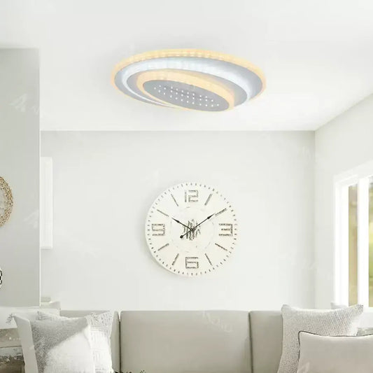 Lustra LED NEXA Oval 3D, 36W, Alb, Lumina Rece/Calda/Neutra