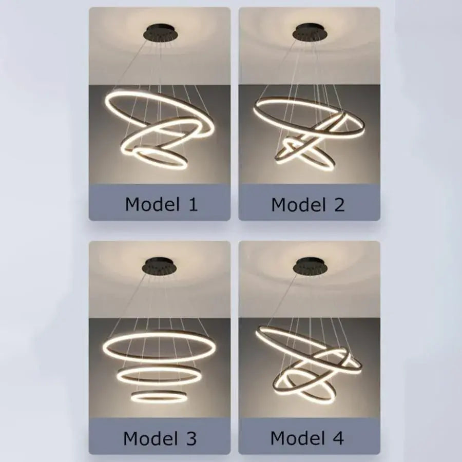 Lustra LED Casiana cu Telecomanda, 130W, Negru, Dimabila