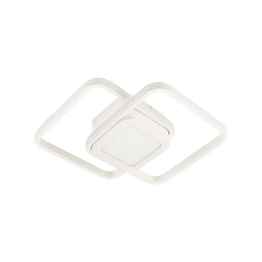 Lustra LED DUOFORM, 36W, 3 Patrate, lumina Rece/Calda/Neutra, Alb