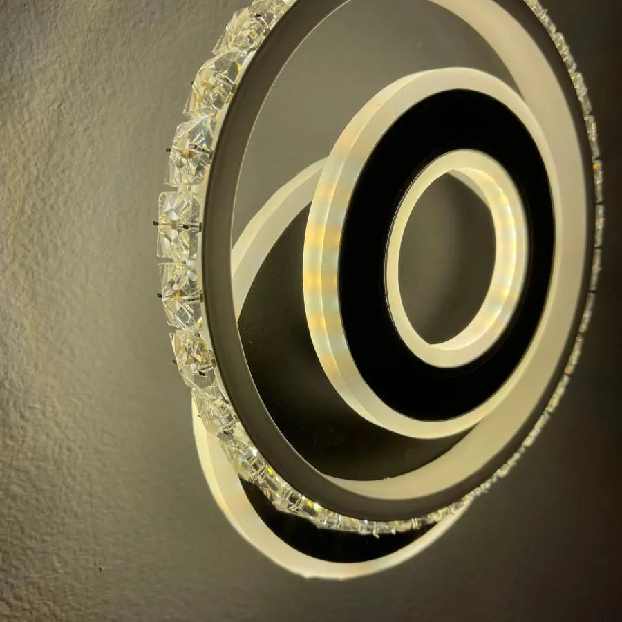 Aplica LED Cristal Inara 40W Negru