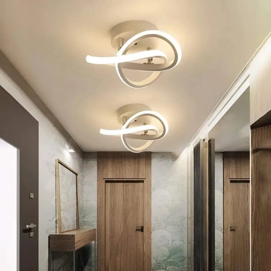 Lustra LED VERTEX Flow, 24W, Diametru 25cm, Lumina Rece/Calda/Neutra, Alb