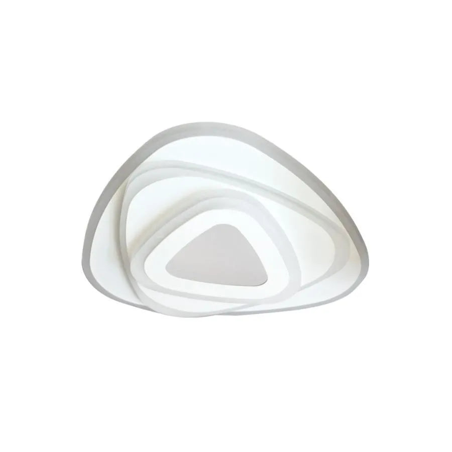 Lustra LED NEXA Triunghi 3D, 36W, Alb, Lumina Rece/Calda/Neutra