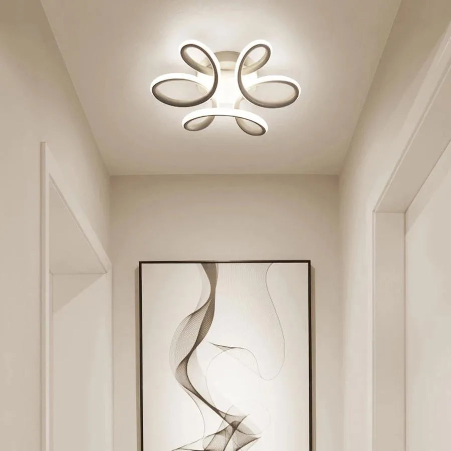 Lustra LED PANZEA, 36W, lumina Rece/Calda/Neutra, Alb