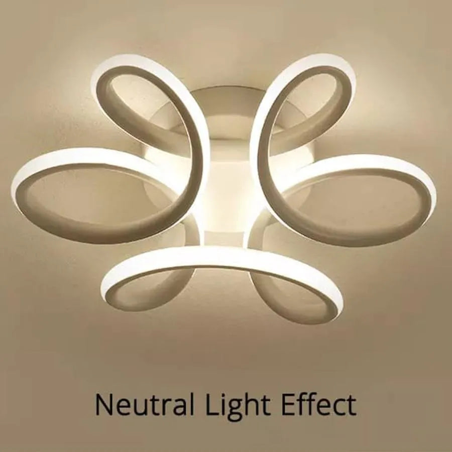 Lustra LED PANZEA, 36W, lumina Rece/Calda/Neutra, Alb