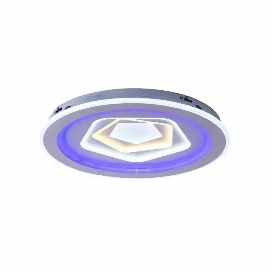 Lustra LED cu telecomanda MEIRA RGB, 180W,  lumina Rece/Calda/Neutra, Dimabila, Alb