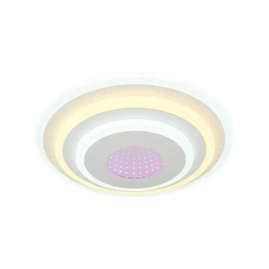 Lustra LED NIVARA 3D, 20W,  lumina Rece/Calda/Neutra, Alb