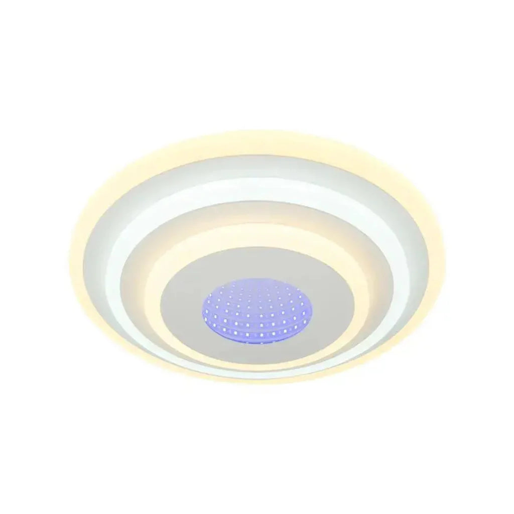 Lustra LED NIVARA 3D, 20W,  lumina Rece/Calda/Neutra, Alb