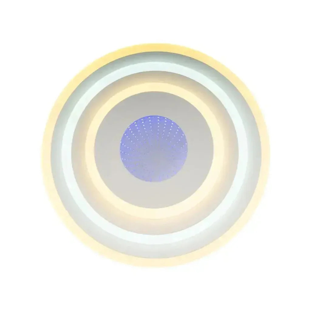 Lustra LED NIVARA 3D, 20W,  lumina Rece/Calda/Neutra, Alb