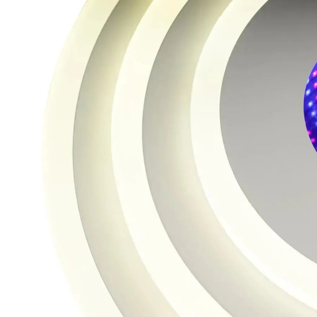 Lustra LED NIVARA 3D, 20W,  lumina Rece/Calda/Neutra, Alb