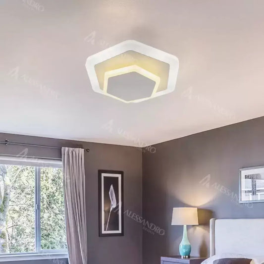 Lustra LED SONIA, 36W, lumina Rece/Neutra, Alb