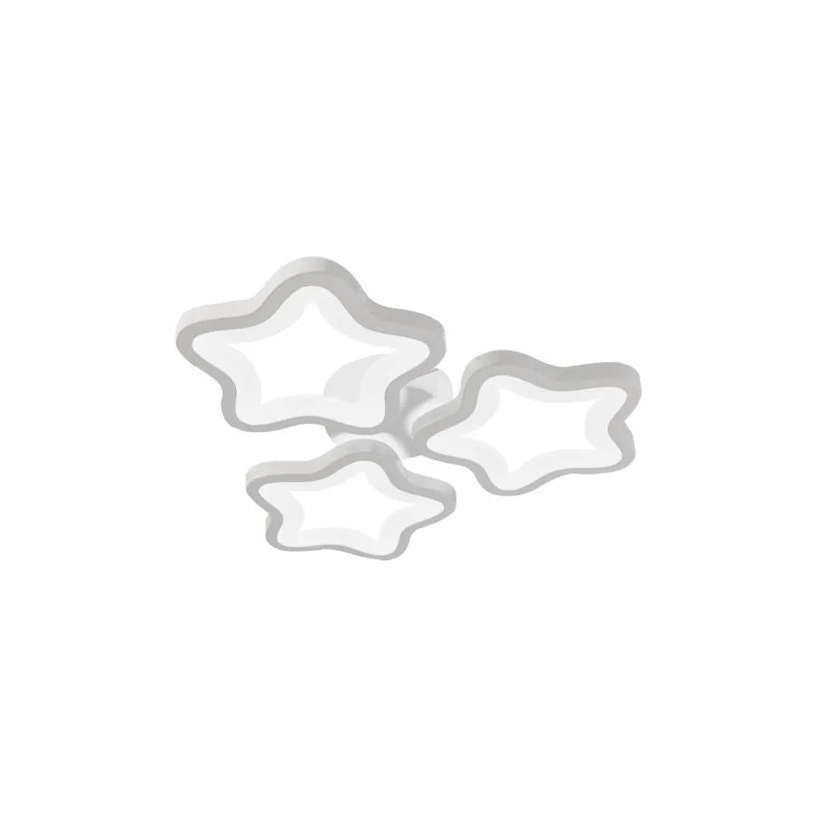 Lustra LED STELARIUM, 22W, 3 Stelute, lumina Rece, Alb