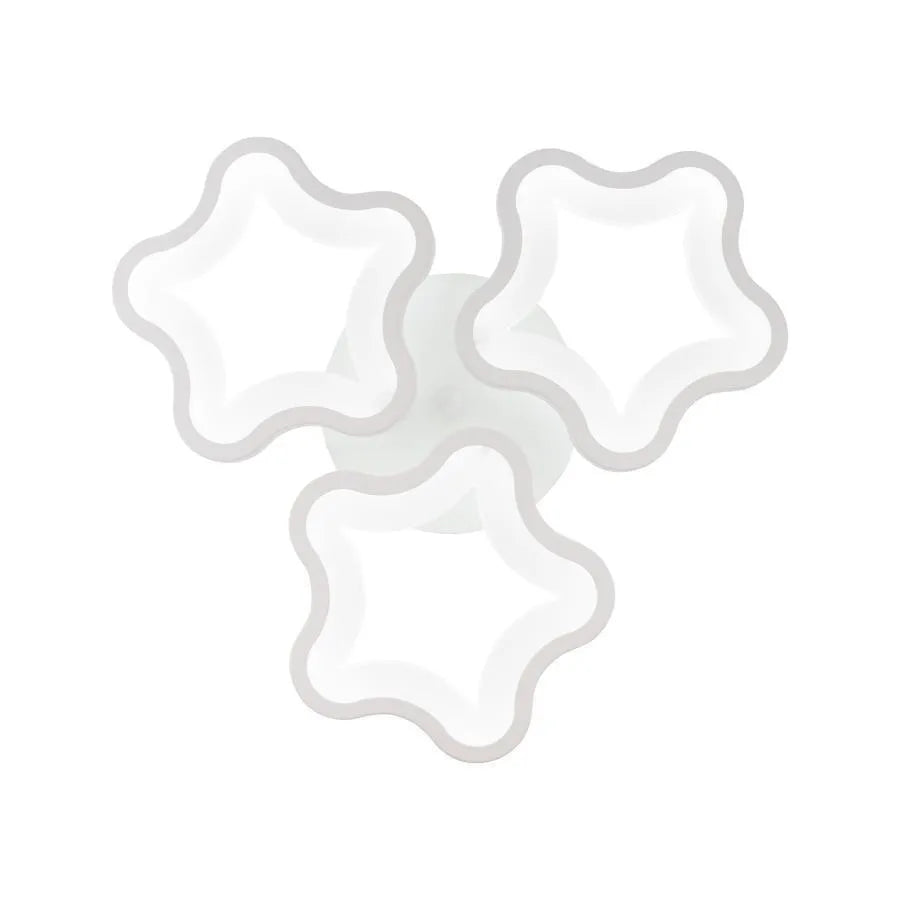 Lustra LED STELARIUM, 22W, 3 Stelute, lumina Rece, Alb