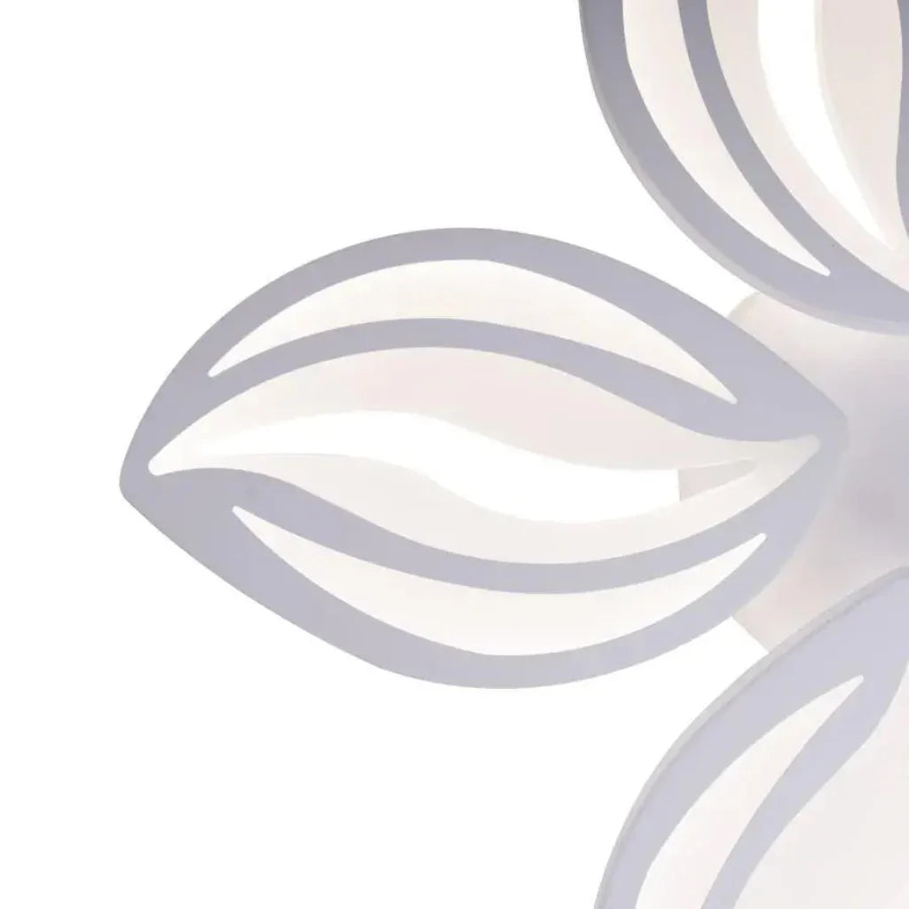 Lustra LED cu telecomanda ORCHID, 65W, 5 Petale, lumina Rece/Calda/Neutra, Dimabila, Alb