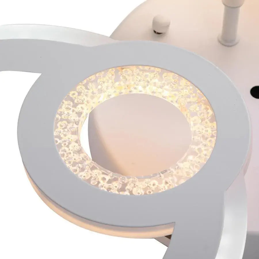 Lustra LED cu telecomanda KADE, 80W, 3 Cercuri, lumina Rece/Calda/Neutra, Dimabila, Alb