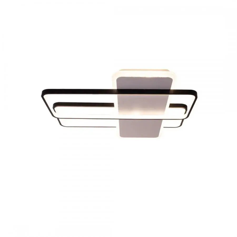 Lustra LED cu telecomanda CAROLINA, 76W, 3 Elemente, lumina Rece/Calda/Neutra, Dimabila, Negru