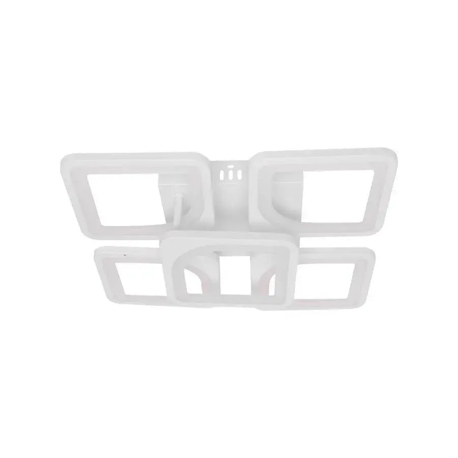 Lustra LED cu Telecomanda Fely, 80W, Dimabila, Alb