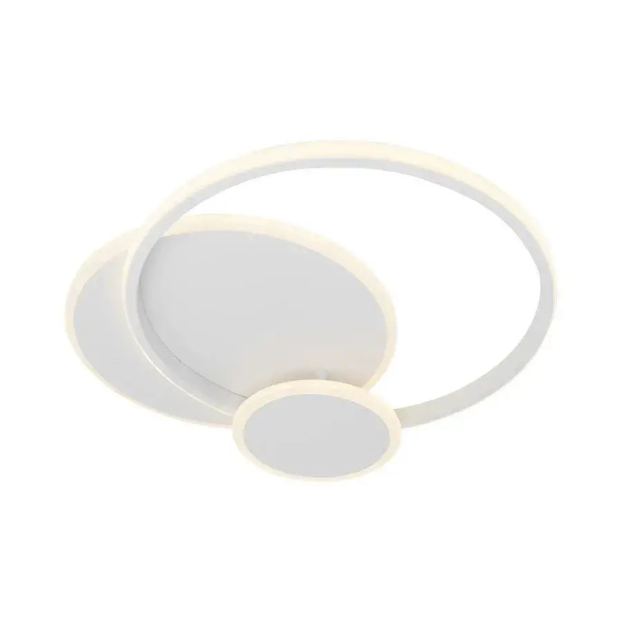 Lustra LED cu telecomanda SILVIAN, 58W, 3 Cercuri, lumina Rece/Calda/Neutra, Dimabila, Alb
